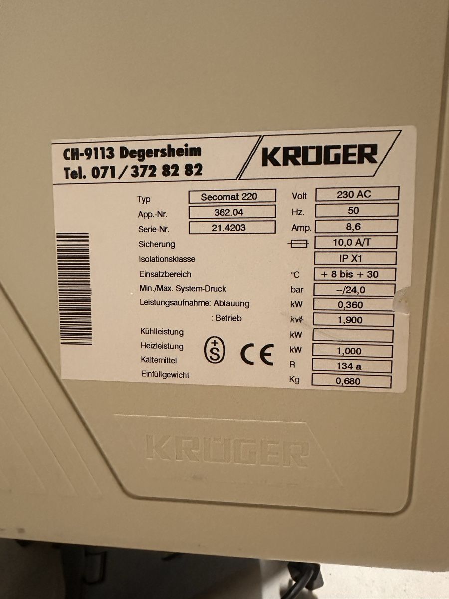 Krüger Luftentfeuchter: Krüger Secomat 220 – Gebraucht aus Langenthal von mullico 1