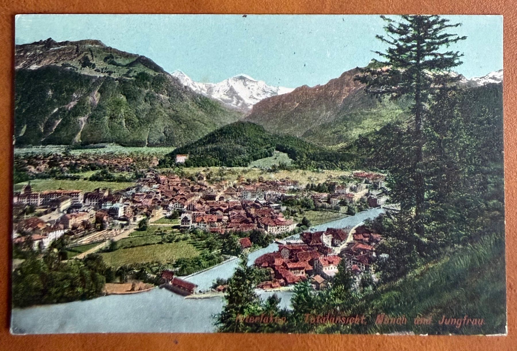 Ansichtskarten: Interlaken - Totalansnsicht - Panorama AK – Gebraucht aus Lutry von Ediego