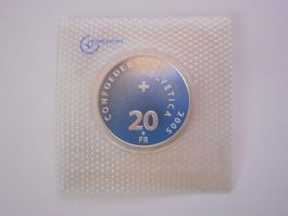 20 Fr. 2005 silber  Autosalon Genf  unz/stgl