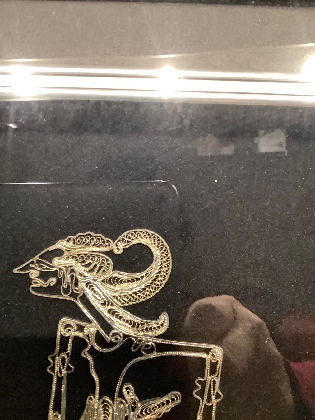 Dipinti: Wayang  Bild aus  Silberdraht – Usato da Zürich venduto da Albatros57 4