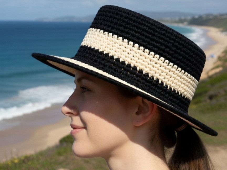 Hüte, Mützen & Caps: Boater Hat "Modell Valerie" – Neu und originalverpackt aus Surava von Kopfsache
