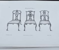 Th. Chippendale, Musterblätter für Möbel u.s.w, antik