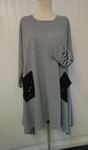 Robe / Tunique jersey gris UNIQUE 48-52
