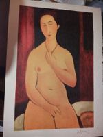 KUNSTKLASSIK 67 X 43 CM Originallithographie Modigliani rar