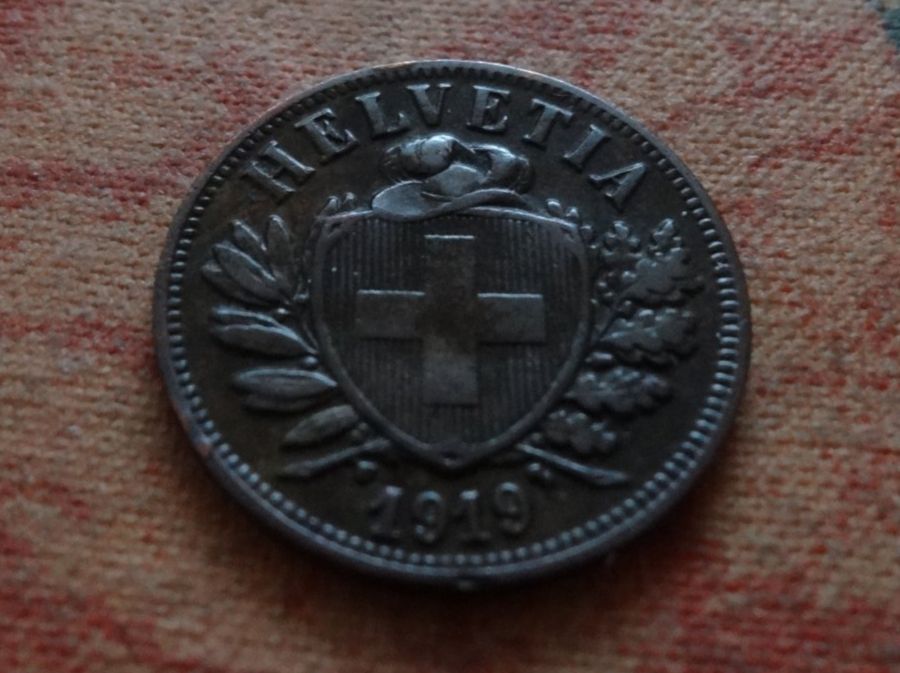 Tutti le monete: 2 Rp. 1919   (C) – Usato da Romanel-sur-Lausanne venduto da Swift13