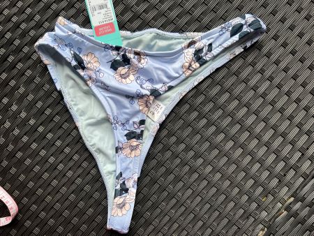 Bikinihose Gr,M  Blumen High Cut blau neuwertig 🌸