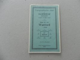 Landkarte Karte Siegfried Ebnat Kappel Wattwil Hemberg 1933