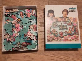 Vintage Puzzle UNICEF, 1980, the bath, das Bad, Sammlerstück