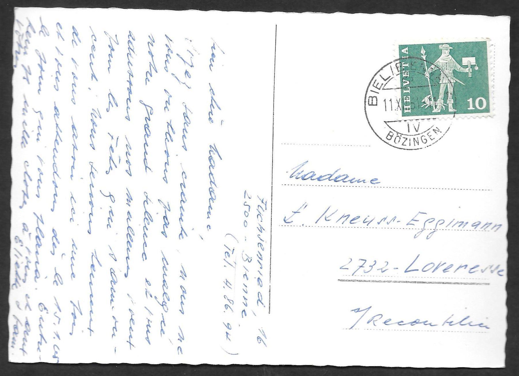 Cartoline postali: Biel - Bienne 4 Bilder – Usato da Olten venduto da clotaldi 1