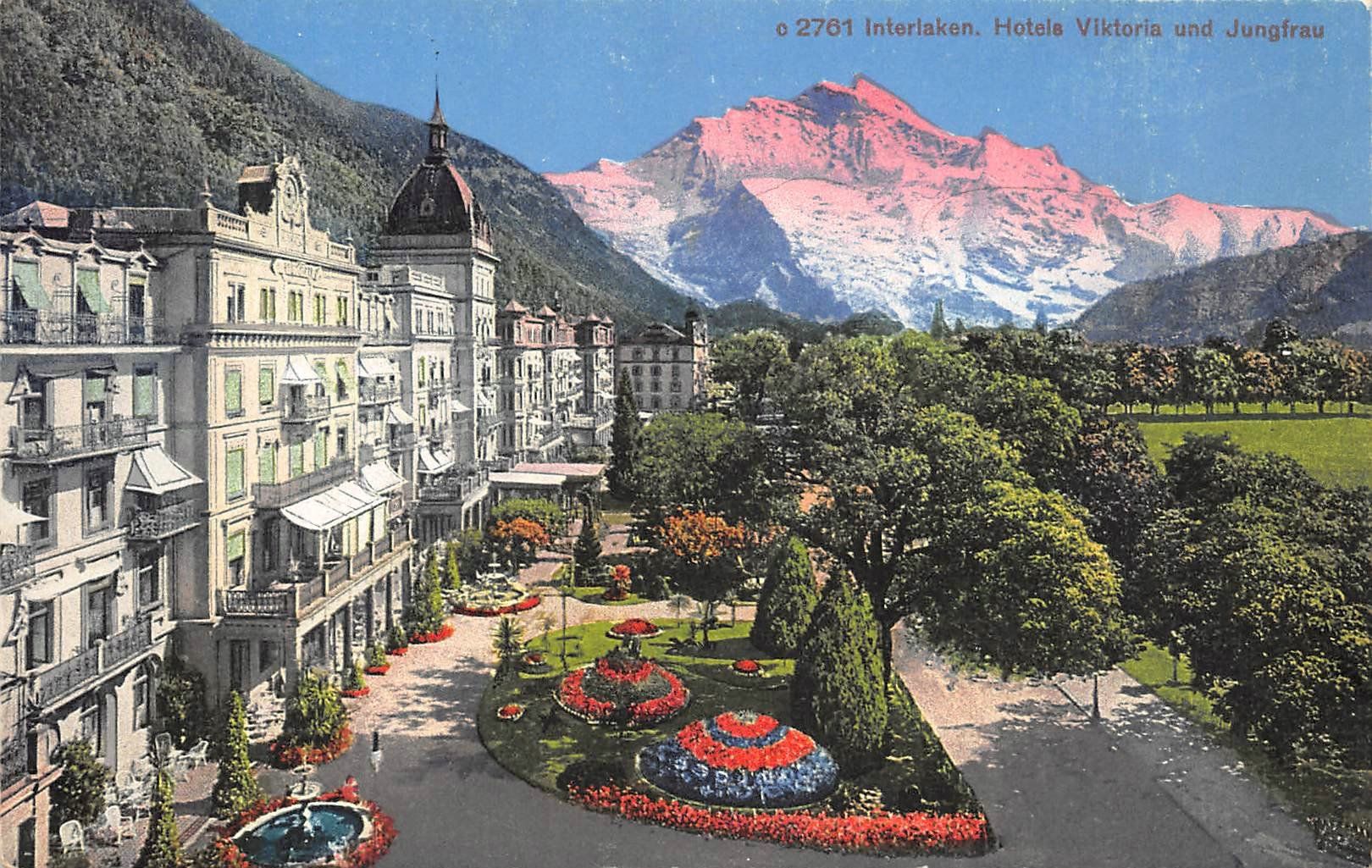 Cartoline postali: 2x Interlaken – Usato da Ottikon b.Kemptth. venduto da Neptun1974