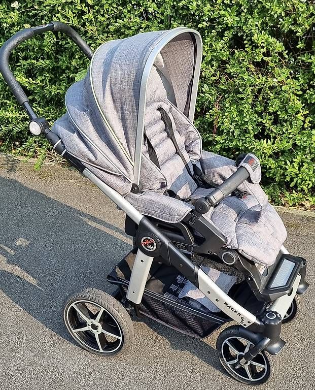 Schner Kombi-Kinderwagen Hartan Racer GTS Igel grau (Gebraucht) in Kriens  fr CHF 300  nur Abholung auf Ricardo kaufen
