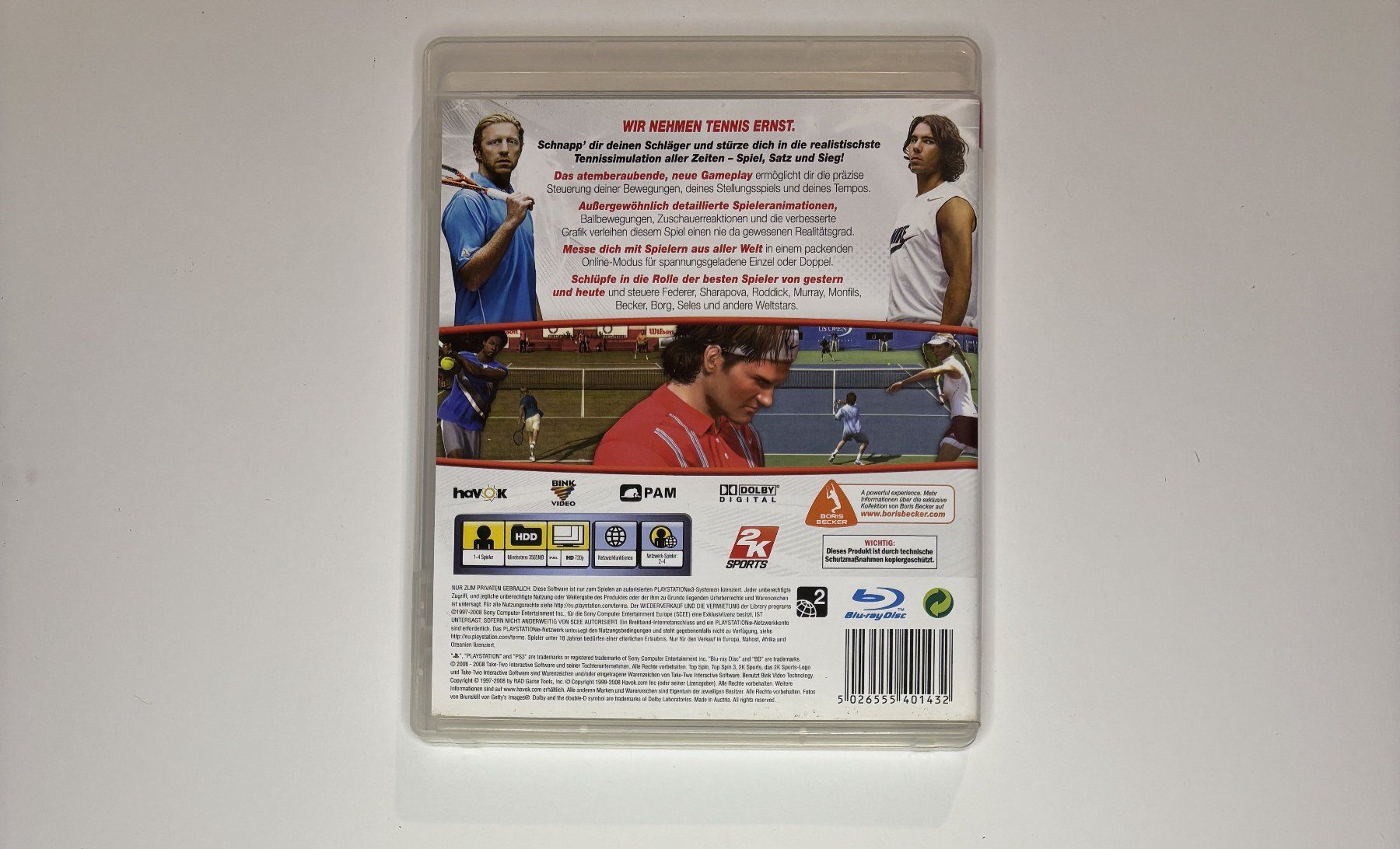 Giochi: PS3 - Top Spin 3 – Usato da Allschwil venduto da Bullach 2