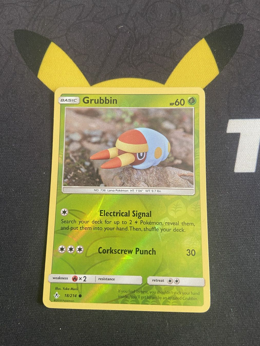 Cartoline: Grubbin Rev. Holo 18/214 Kräfte im Einklang – Usato da Reinach BL venduto da Sobek96