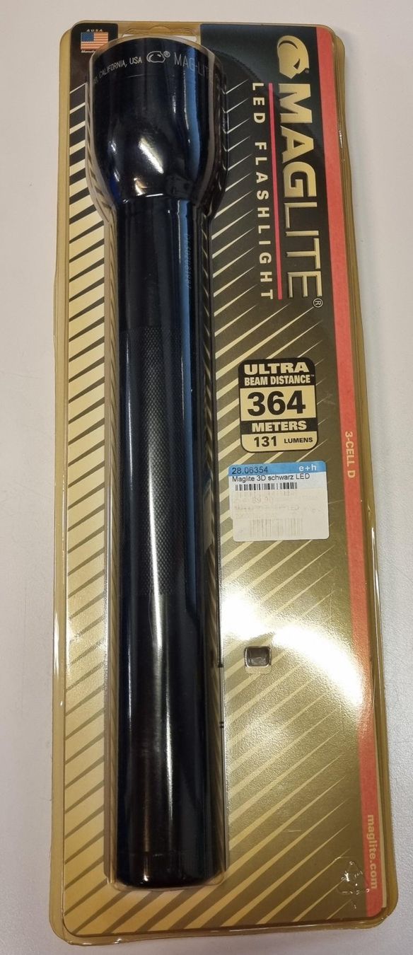 Lampade: Maglite 3D schwarz LED – Nuovo e nell'imballaggio originale da Reinach AG venduto da hawegmbh
