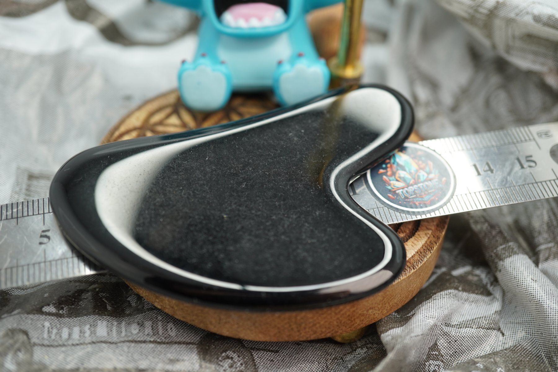 Minéraux & Lithothérapie: Gua Sha Massage-Stein Obsidian     ab 1.- – Neuf avec emballage d'origine à Eschenbach SG par topstone 6