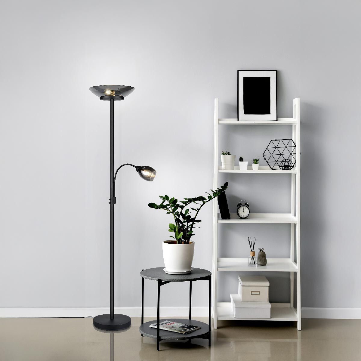 Lampade: Stehleuchte, Glas, Lesearm, 180 cm Höhe – Nuovo (secondo la descrizione) da Kreuzlingen venduto da Smart-Light 1