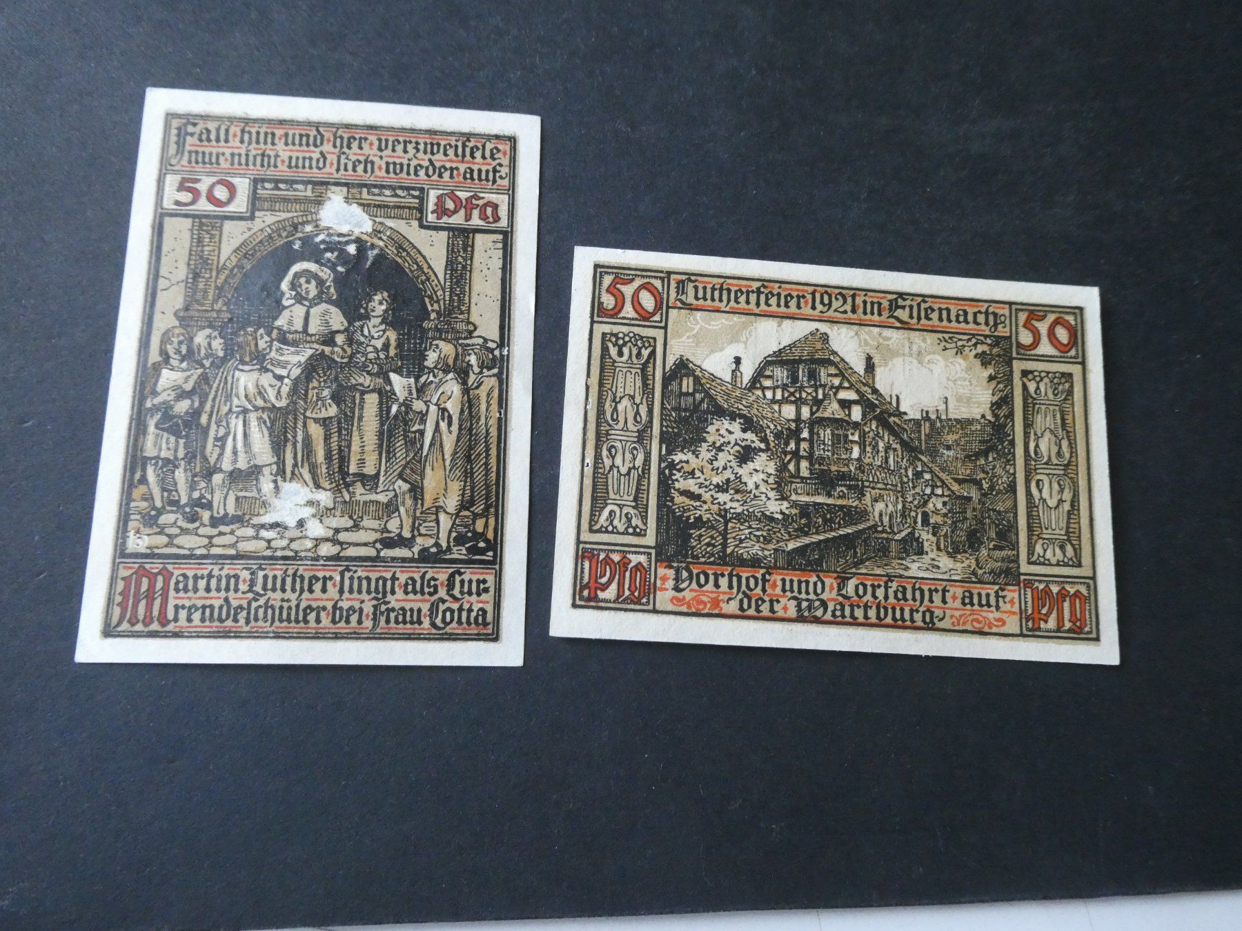 Banknoten: Dt. Reich, Eisenach - Notgeldscheine – Gebraucht aus Hinterforst von Rohusri