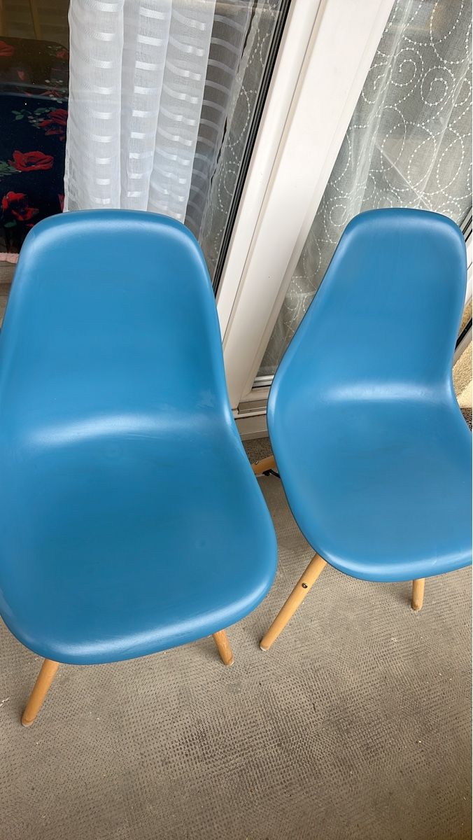 Sedie: 2 chaises bleues – Nuovo (secondo la descrizione) da Renens VD venduto da sar_bwz5