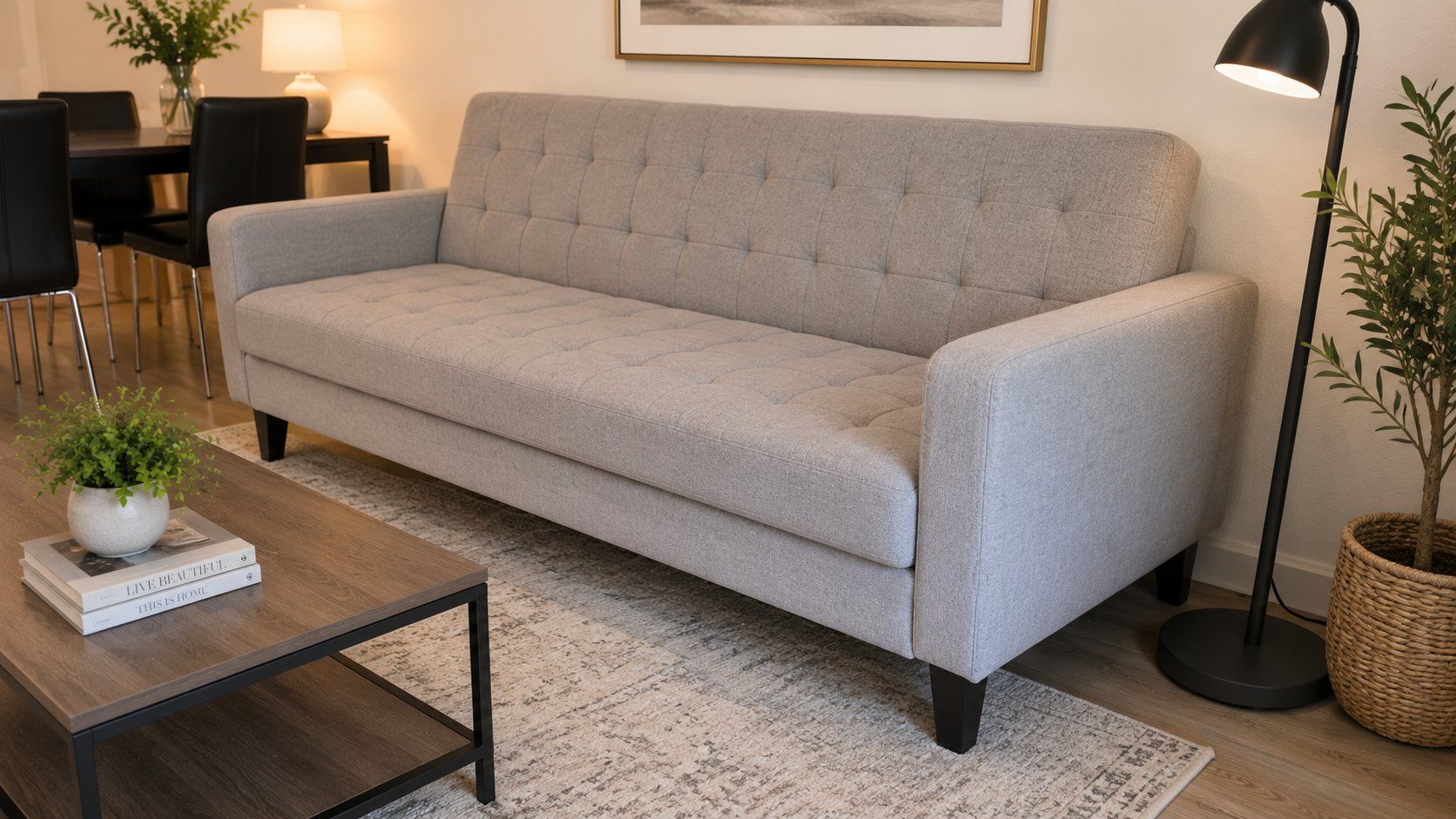 Sofas: Schlafsofa 3-Sitzer Hellgrau, Top Zustand – Gebraucht aus Zürich von len_p2t6 3