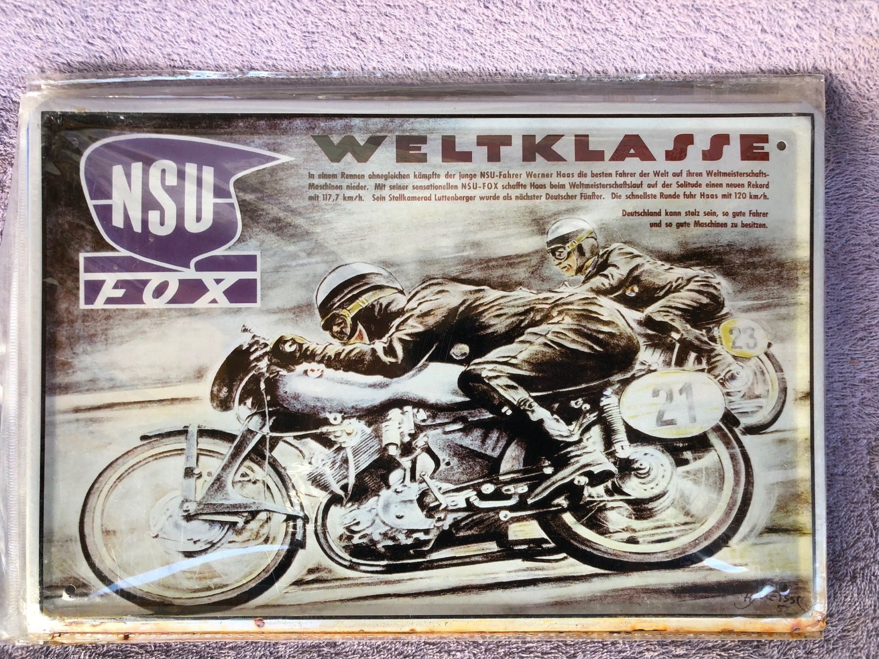 Schilder: Nsu weltklasse oldtimer – Neu (gemäss Beschreibung) aus Reinach AG von rares75