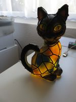 Katzen - Lampe, 15.5x11.5 cm, Nachtischlampe, Neu