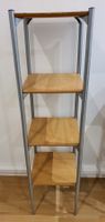 Helles Holzregal mit vier Tablaren - 31 x 31 x 120 cm