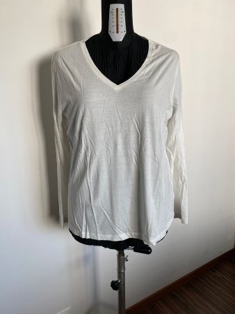 Basic Shirt, weiss langarm Gr. XXL