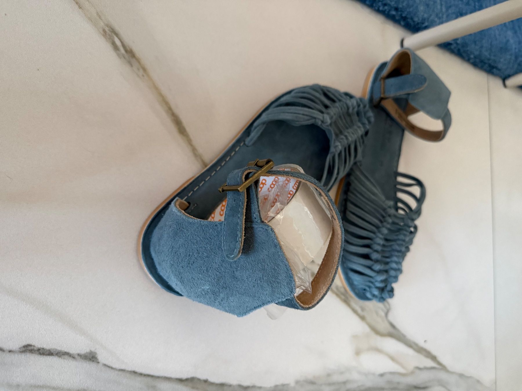 Next Damenschuhe: Damensandalen blau Grösse 39 neu – Neu (gemäss Beschreibung) aus Langnau am Albis von ste_2zdt 1