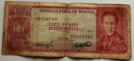 Bolivien 100 Bolivianos 1962