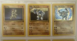Pokemon Karten Machop Machoke Machamp Set