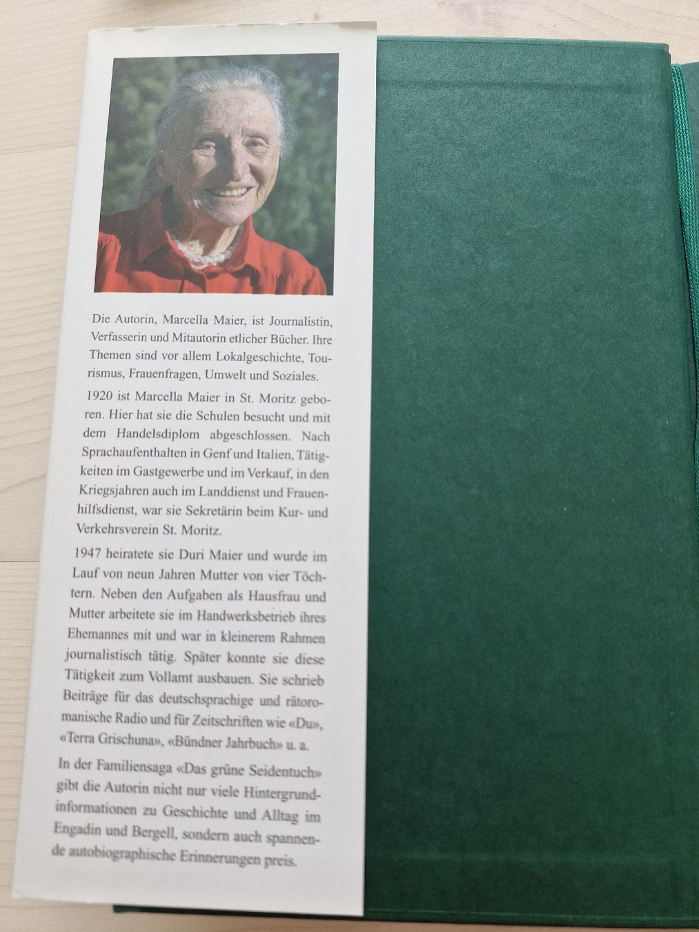 Libri: Marcella Maier: Das grüne Seidentuch  Zeitgeschichte Engadin – Usato da Frauenfeld venduto da Kasico 2