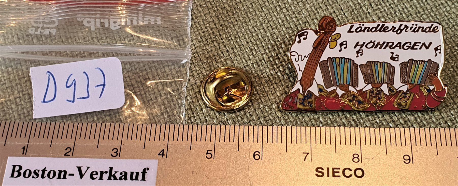 Placchette & Badge: D937 Pin Ländlerfünde Höhragen Handorgel – Usato da Reinach BL venduto da Boston-Verkauf 2