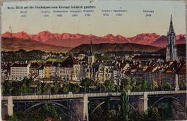 BERN - Blick vom Kursaal Schänzli gesehen - 1911