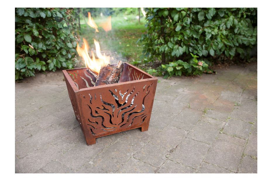 Bracieri: Feuerkorb Metall Cortenstahl Design Baum Muster neu – Usato da Grüningen venduto da Coco_9