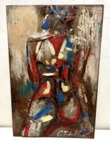 Art Kunst Bild Tableau von Claude Triboul Frau Femme Unikat