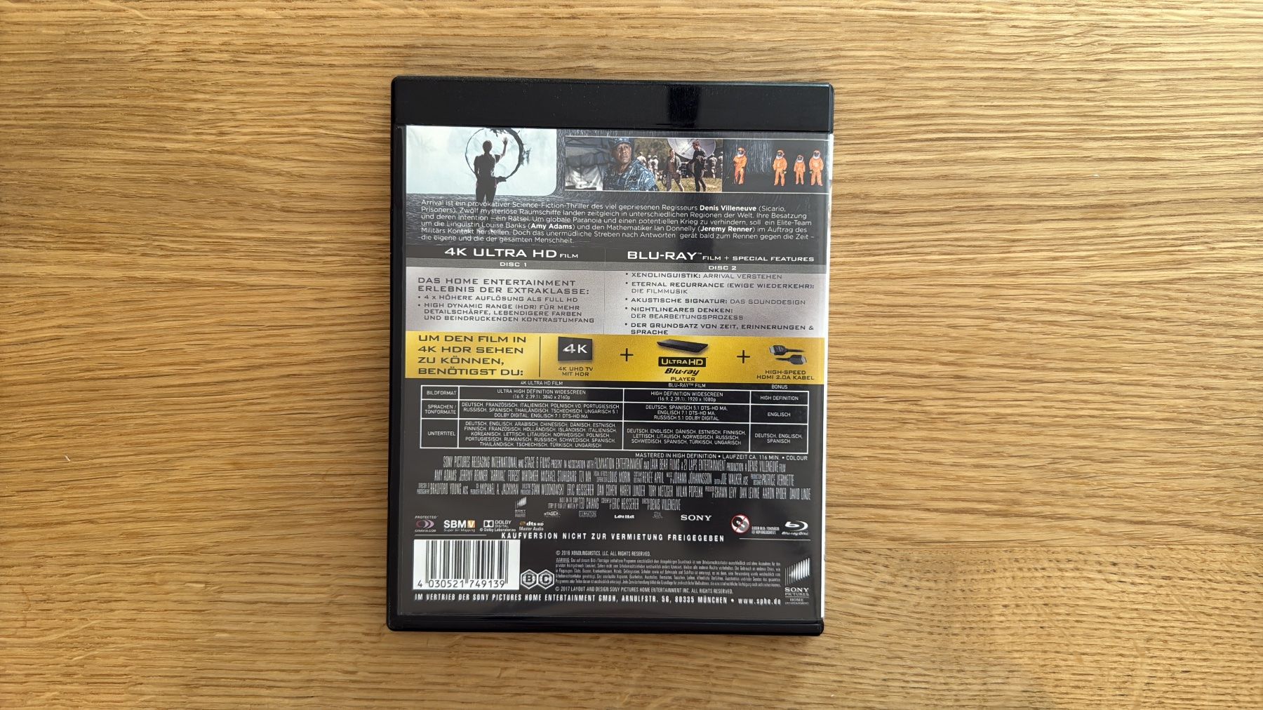 Tutti i DVDs: Arrival - 4K UHD Blu-Ray – Usato da Wallisellen venduto da Art_Vendorlay 1
