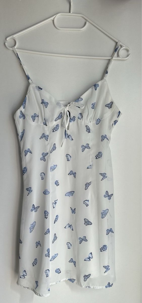H&M Vestiti: Sommerkleid weiss mit Schmetterlingen – Usato da Thal venduto da Roag111