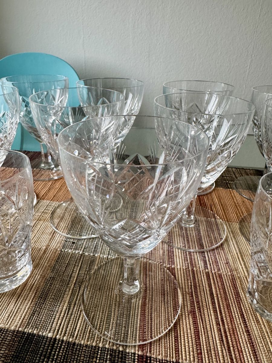 Gläser: Kristallglas Set 17-teilig Schliffglas – Gebraucht aus Zürich von pilatus777 3