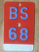BS 68 - VELONUMMER - FAHRRADSCHILD - PLAQUE DE VELO - BS 68