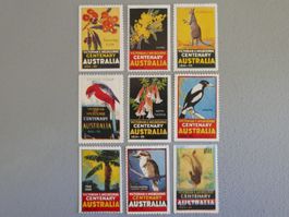 JUBILÄUMS-MARKE VICTORIA & MELBOURNE AUSTRALIEN  1934 -1935