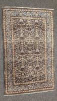 Orientteppich handgeknüpft blau beige 137x230 cm gebraucht