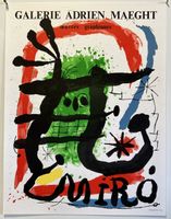 Original Miro Lithographie Plakat Galerie Maeght, 64x49cm