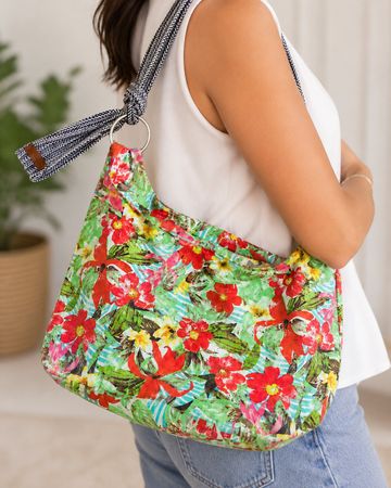 Rip Curl Stofftasche – Blumenmuster – 100% Baumwolle