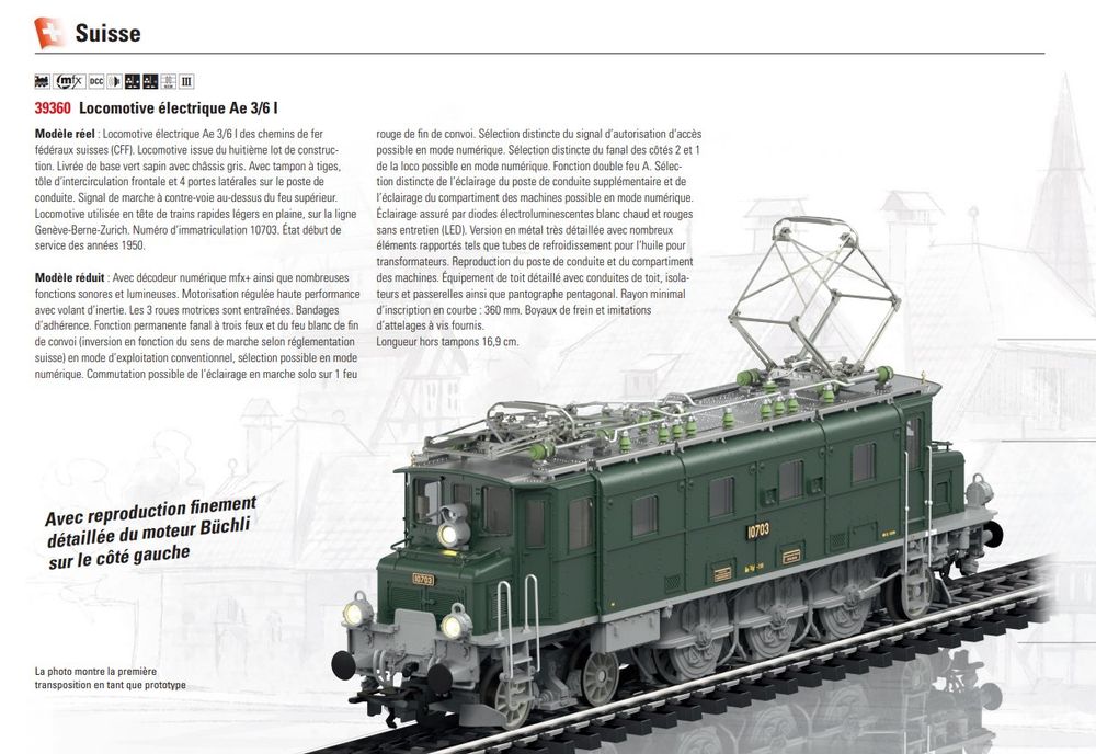 NEUWARE - Märklin 39360 SBB Ae 3/6 I DIGITAL SOUND | Acheter sur Ricardo