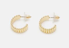 Lauren Ralph Lauren RIBBED HOOP - Ohrringe