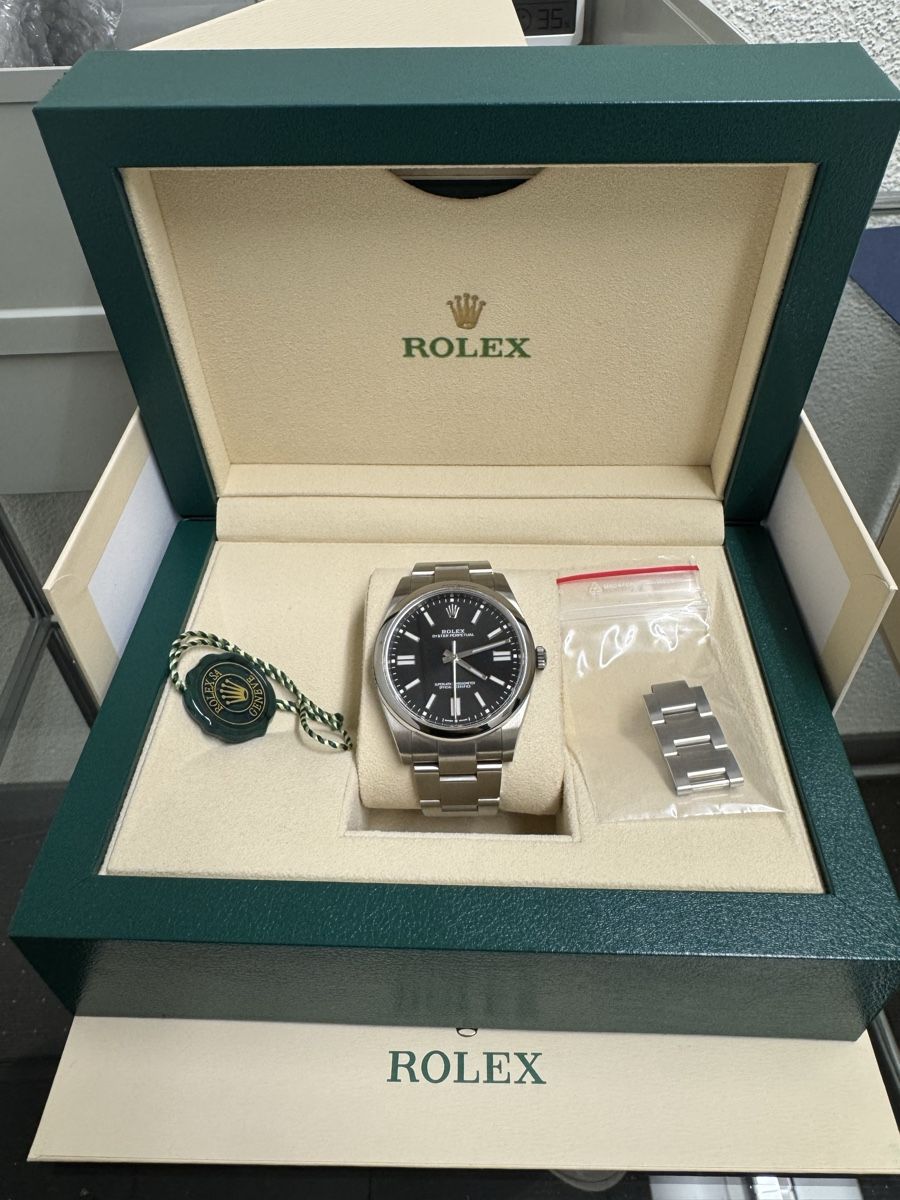 Rolex Orologi: Rolex Oyster Perpetual 41 Schwarz Full Set – Usato da Bern venduto da ric_9rqp 1