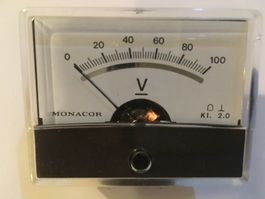 Drehspulinstrument 0-100V DC