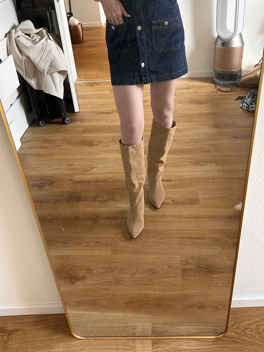 Zara Scarpe da donna: Zara Wild Leder Boots – Usato da Glattfelden venduto da mha_lxg6