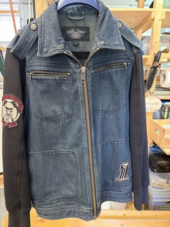 Harley-Davidson Jacke Denim Jeans Grösse L guter Zustand