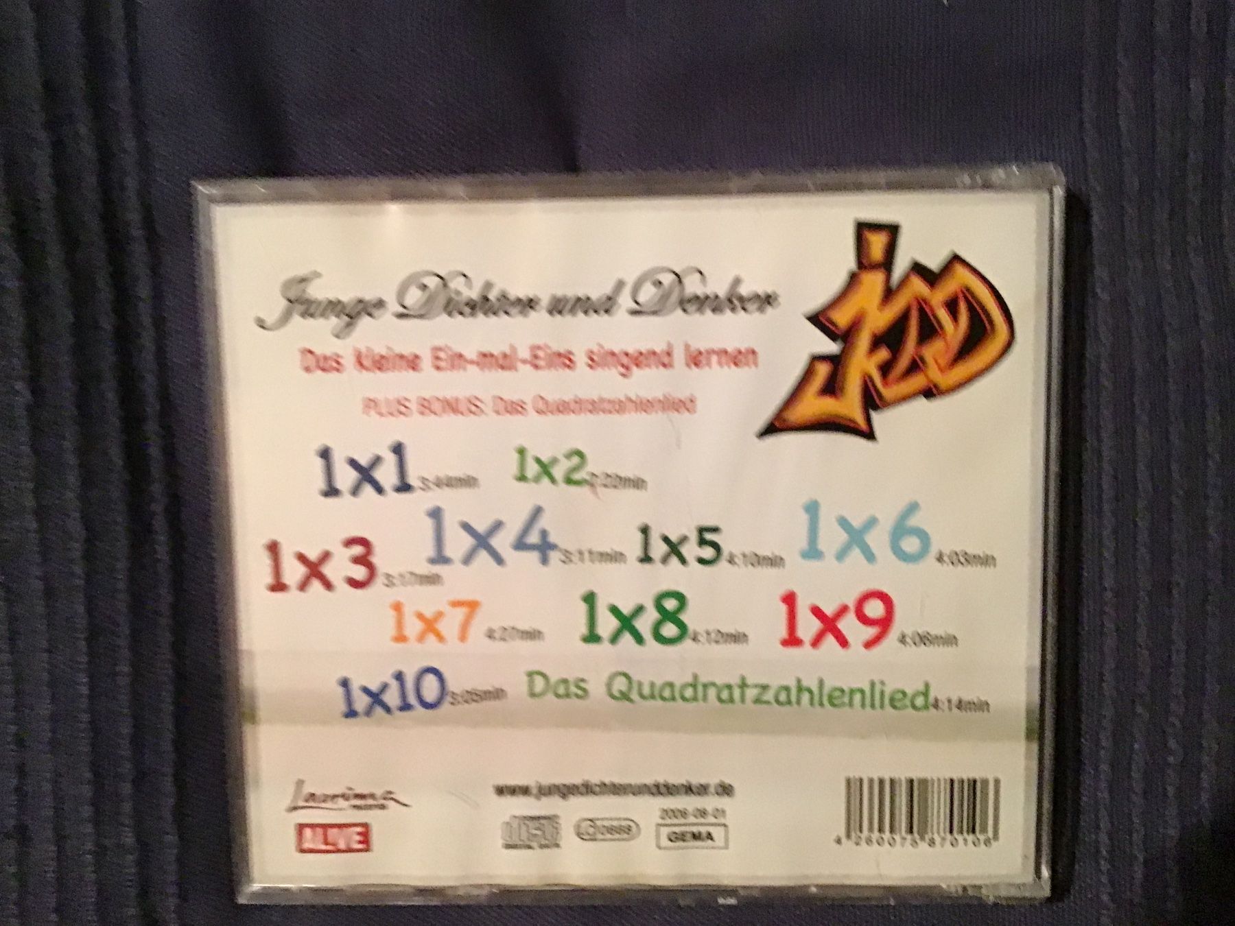 CD: CD Junge Dichter und Denker Ein-mal-Eins singend lernen – Usato da Rüti ZH venduto da Wernika1 1